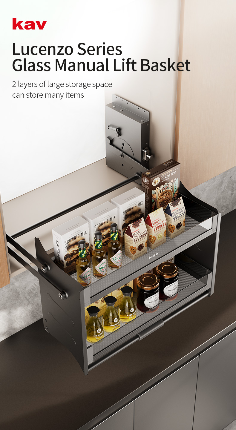  Lift-Up Pull Down Cabinet Organizer