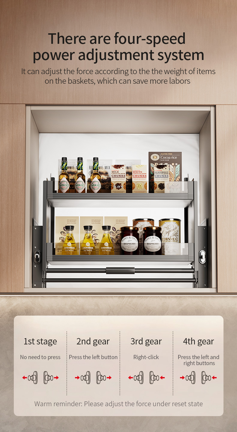  Lift-Up Pull Down Cabinet Organizer