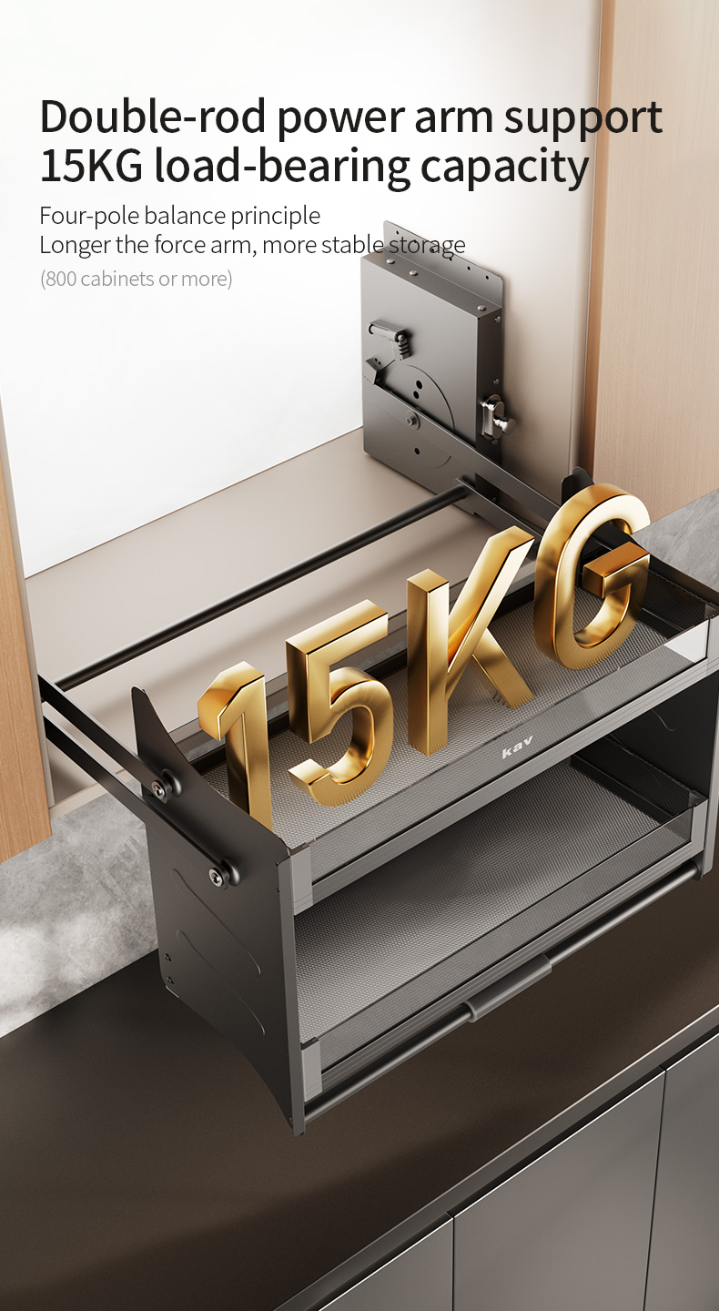  Lift-Up Pull Down Cabinet Organizer