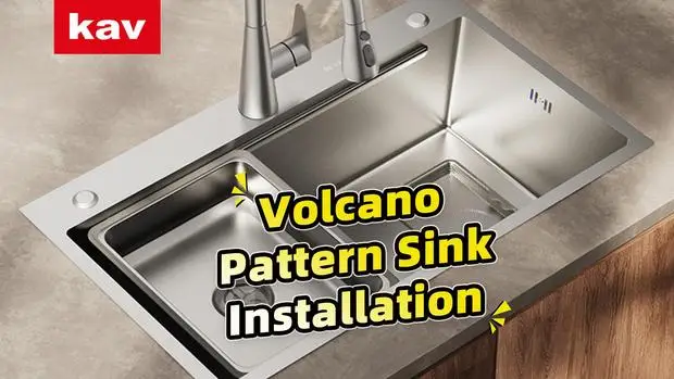 Pro-Tip: Why the kav Volcano Pattern Sink is an installer's dream.